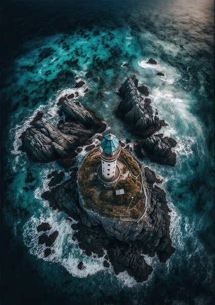 Photograph Ddiarte Ddiarte The Lighthouse on One Eyeland