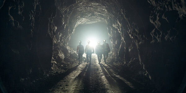 Photograph Sergei Tatarskikh Miners on One Eyeland