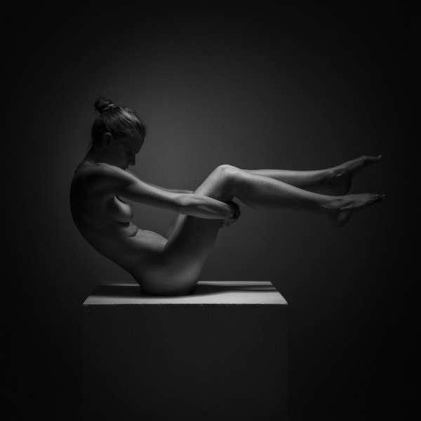 Photograph Sergey Yudin Naked On A Cube on One Eyeland