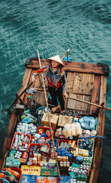 Photograph William Rodriguez Floating Market on One Eyeland