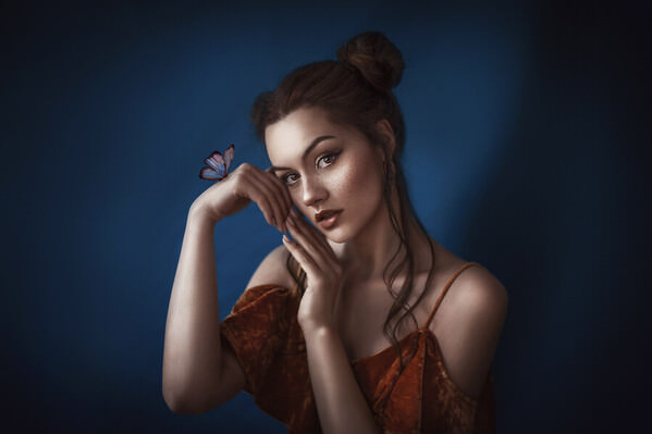 Photograph Sima Bivolarska Stoyanova Girl And Butterfly on One Eyeland
