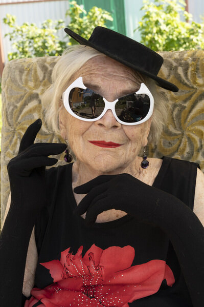 Photograph Aleksandra Sokolinskaya My Grandmother Smokes A Pipe on One Eyeland