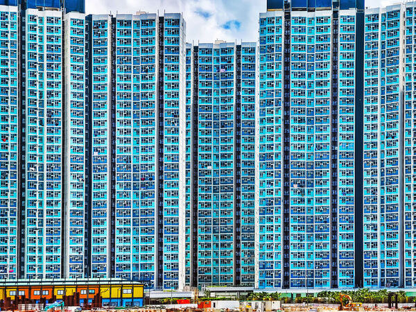 Photograph Howard Tong Blue City Walls on One Eyeland