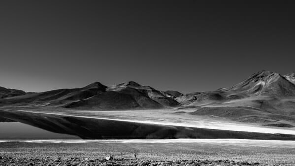Photograph Luiz Paulo Grinberg Laguna Miscanti In Bnw on One Eyeland