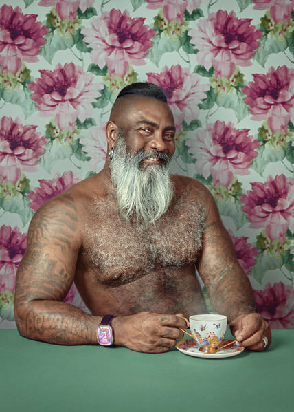 Photograph Kremer Johnson Bears Tea Cup on One Eyeland