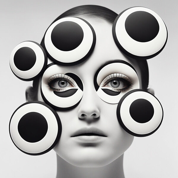 Photograph Ann Cutting Eye Phi on One Eyeland