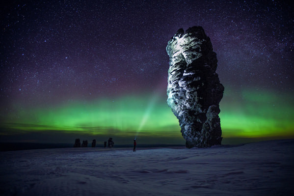 Photograph Vladimir Kochkin Aurora Borealis on One Eyeland