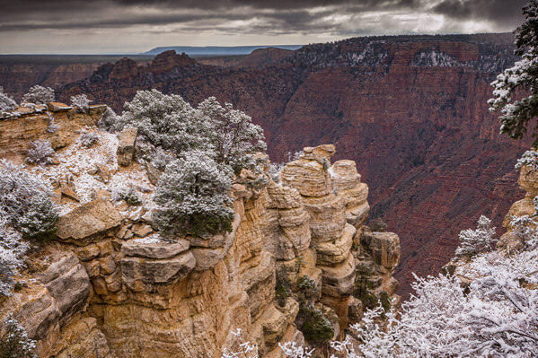 Photograph Joshua Smith Snow Over Sandstone on One Eyeland
