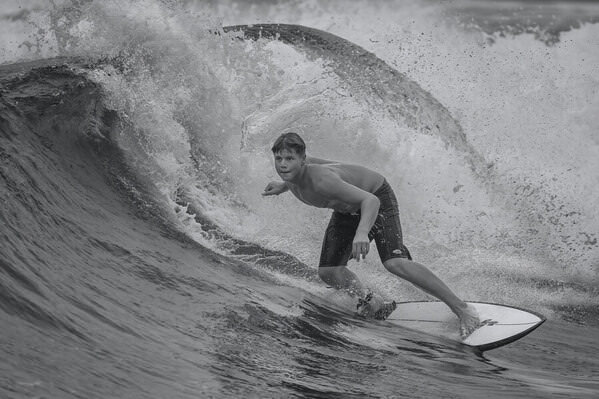Photograph Steve Turner Surfer Study Mono on One Eyeland