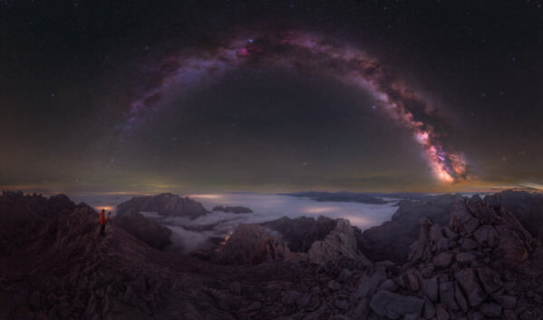 Photograph Daniel Vine Garcia Sea Clouds And Milky Way on One Eyeland