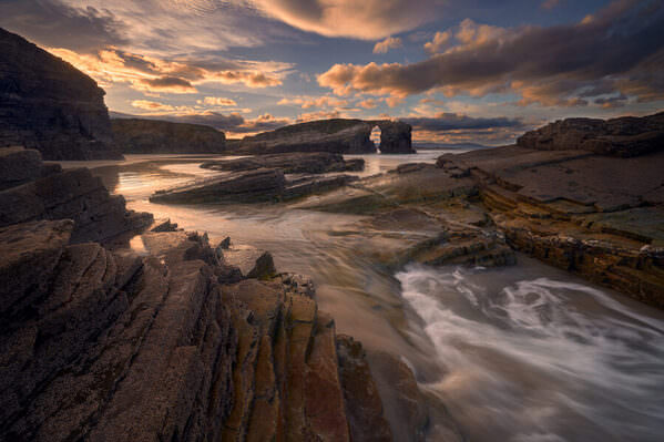 Photograph Alvaro Lamas Rivas Golden Twilight Waters on One Eyeland