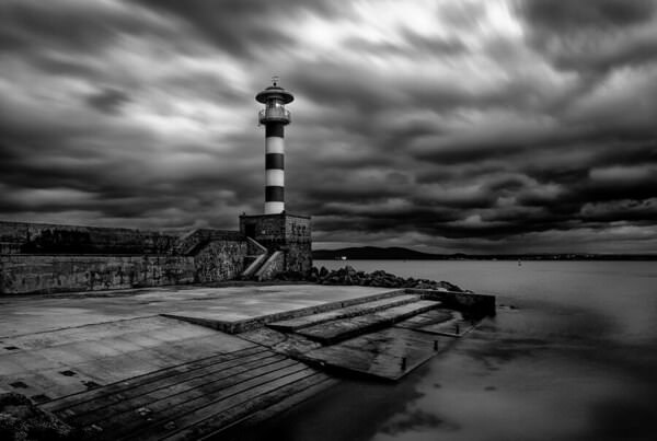Photograph Vasil Nanev The Lighthouse Bw on One Eyeland