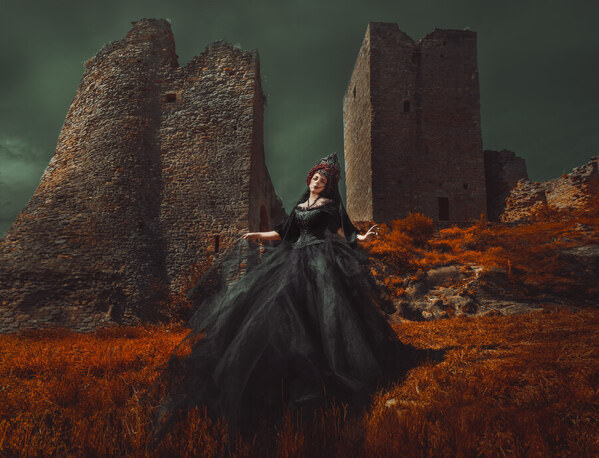 Photograph Valentina Malavenda Queen At Castle Ruins on One Eyeland