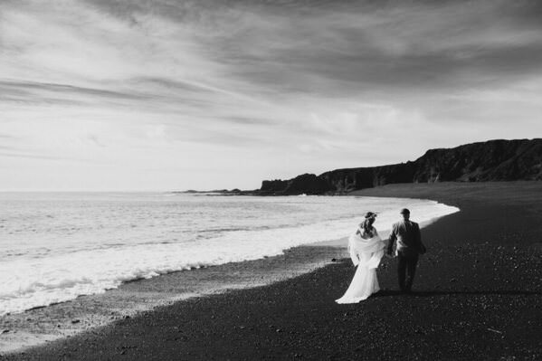 Photograph Iceland Wedding Photo The Beach on One Eyeland
