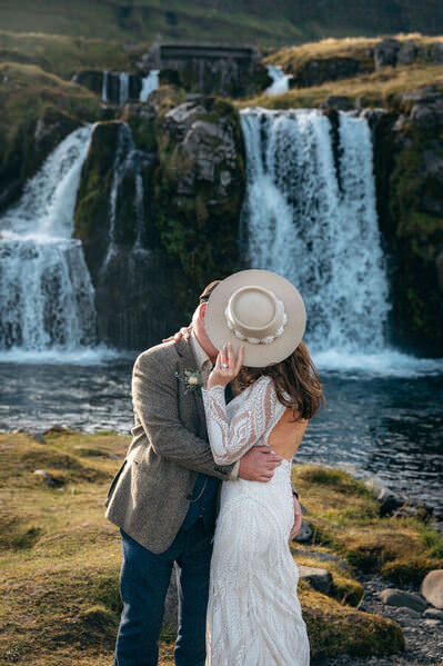 Photograph Iceland Wedding Photo Hiding on One Eyeland