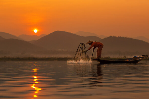 Photograph Kyaw Zay Yar Lin Fishing on One Eyeland
