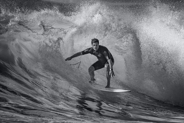Photograph Steve Turner Suited Up on One Eyeland