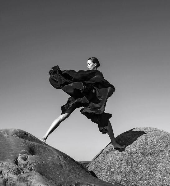 Photograph Alexander Ivashkevich Woman In Black on One Eyeland