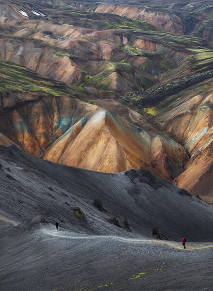 Photograph Zita Karádi Walking Among The Colored Mountains on One Eyeland