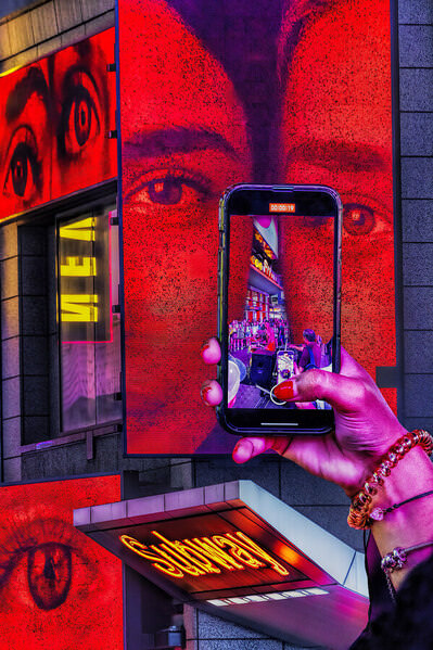 Photograph Mitchell Funk Eyes On Times Square on One Eyeland