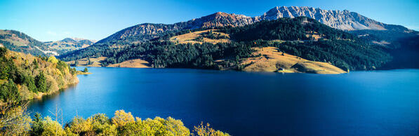Photograph Claude Bossel Hongrin Lake Switzerland on One Eyeland
