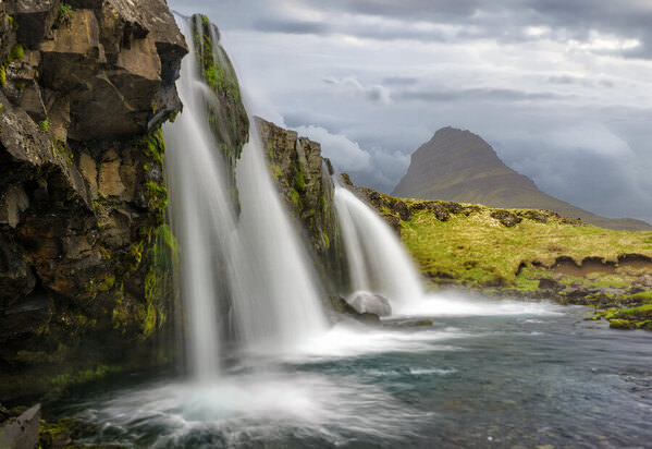 Photograph Emilio Pino Iceland Waterfall on One Eyeland