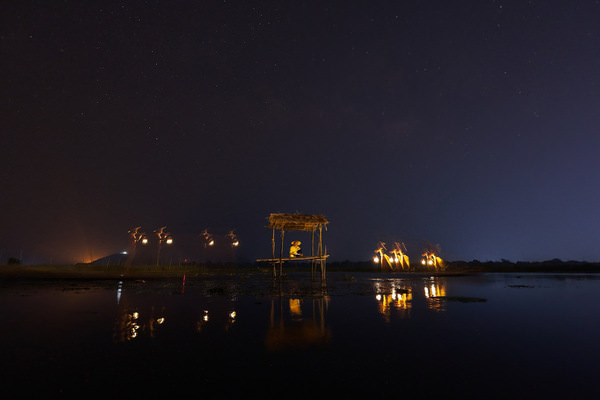 Photograph Sai Tun Lin Naing Night Beauty From Inle Lake on One Eyeland