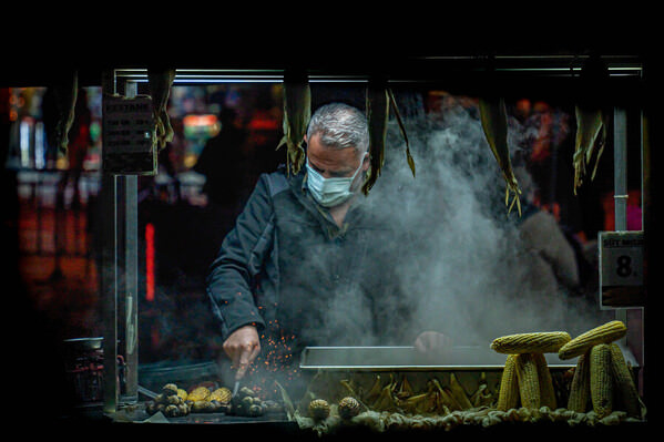 Photograph Taymuraz Gumerov Corn Seller Istanbul on One Eyeland