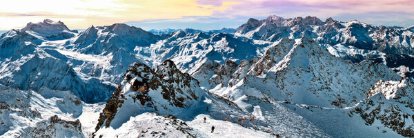 Photograph Claude Bossel Panoramic Of Verbier Switzerland on One Eyeland