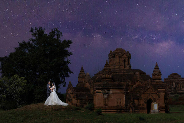 Photograph Kyaw Zay Yar Lin Milkyway Galaxy And Bagan on One Eyeland