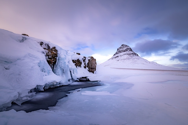 Photograph Tomoaki Katsuba Frozen Waterfall on One Eyeland