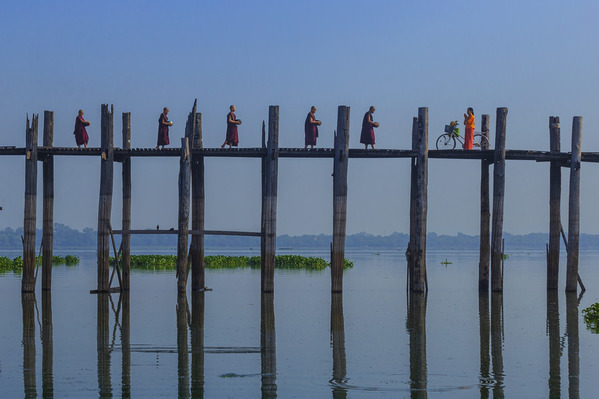 Photograph Kyaw Zay Yar Lin U Bein Bridge And Lifes on One Eyeland