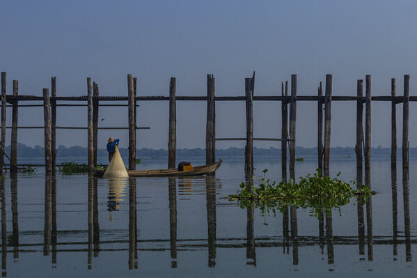 Photograph Kyaw Zay Yar Lin U Bein Bridge And Daily Life on One Eyeland