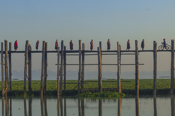 Photograph Kyaw Zay Yar Lin U Bein Bridge And Lifes on One Eyeland