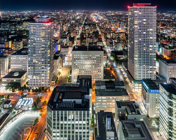 Photograph Gary E Karcz Sapporo At Night on One Eyeland
