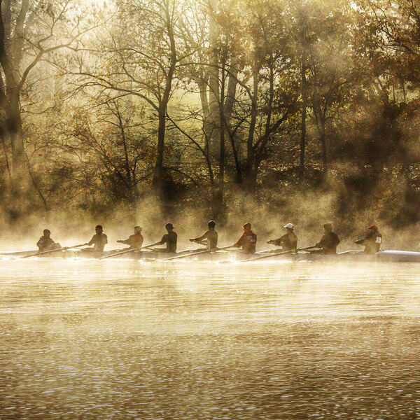 Photograph Larry Hamill Rowing On The Scioto River on One Eyeland