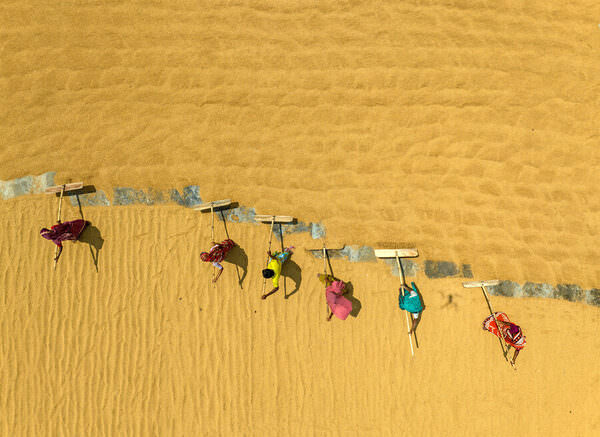 Photograph Azim Khan Ronnie Rice Drying on One Eyeland