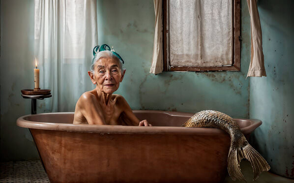 Photograph Daniel Porto Portrait Of Iara Reflections On Aging on One Eyeland