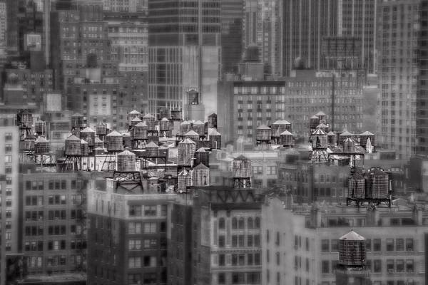 Photograph Marco Ricca New York City Water Tower  Roof Tops on One Eyeland