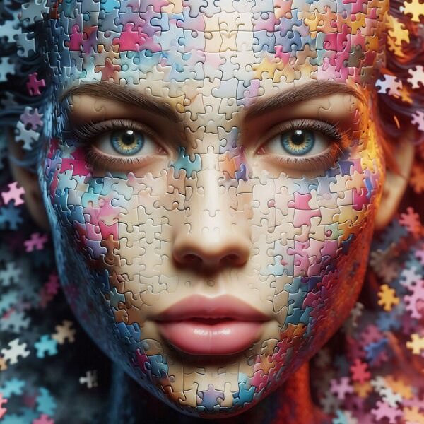 Photograph Handan Ece Puzzle Woman 02 on One Eyeland