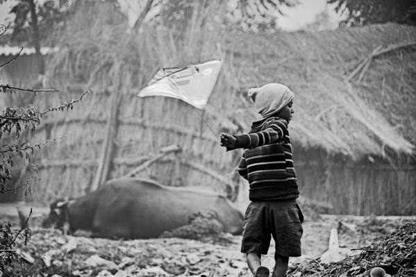 Photograph Marco Ricca Rajasthan Village  Kid on One Eyeland