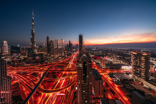Photograph Taymuraz Gumerov Dubai At Night on One Eyeland