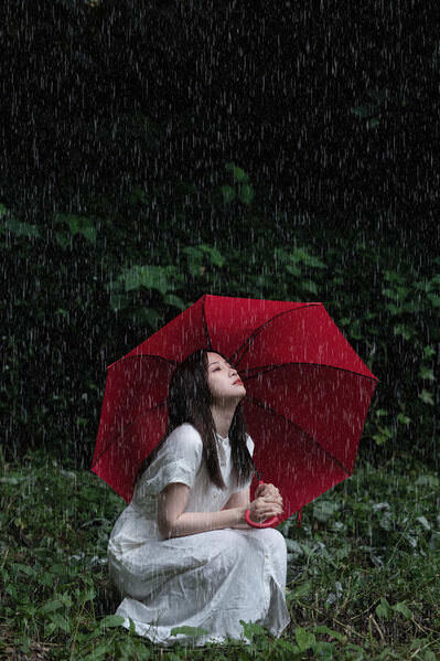 Photograph Setsuna Kurouzu Rainy on One Eyeland