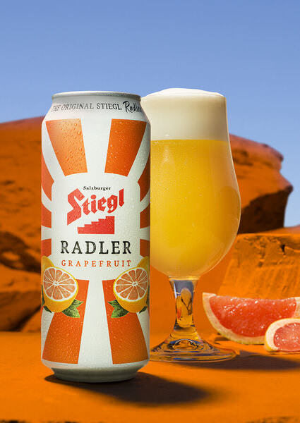 Photograph Jonathan Knowles Stiegl Radler on One Eyeland