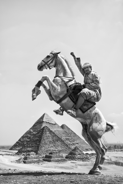 Photograph Rachelle Steele Hsham And The Great Pyramids Of Giza on One Eyeland