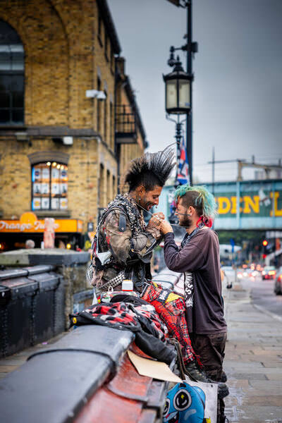 Photograph Marc Barthelemy Punker on One Eyeland