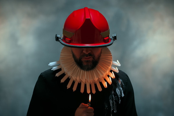 Photograph Cemal Samli Fireman on One Eyeland