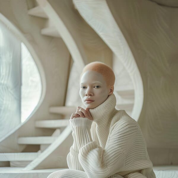 Photograph Margarita Malkova Woman In White on One Eyeland