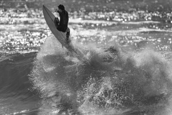 Photograph Steve Turner Rocket Surf on One Eyeland