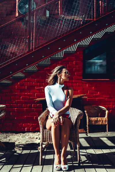 Photograph Ruslan Bolgov Under Red Stairs on One Eyeland